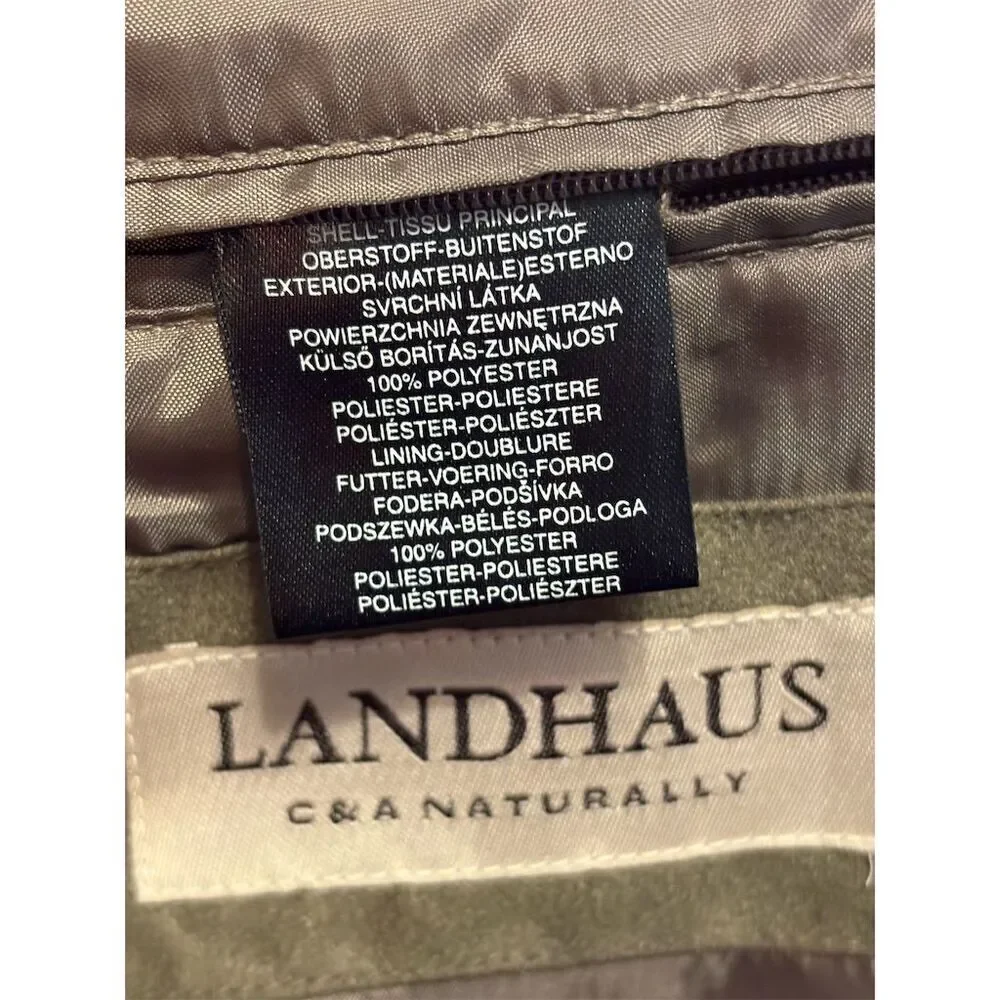 Landhaus Men's Brown Microfibre Blazer Jacket Size 48 Casual